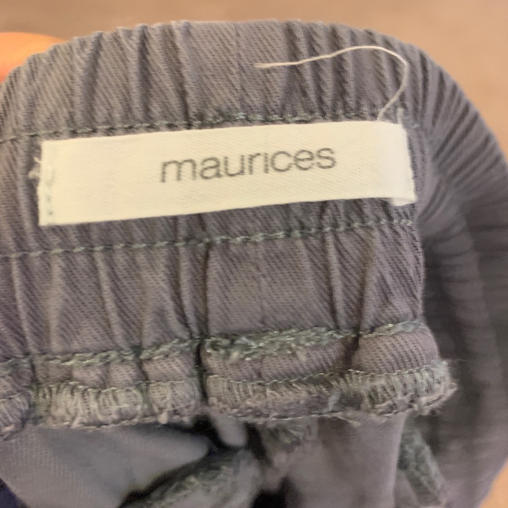Women's gray/blue jogger pants.